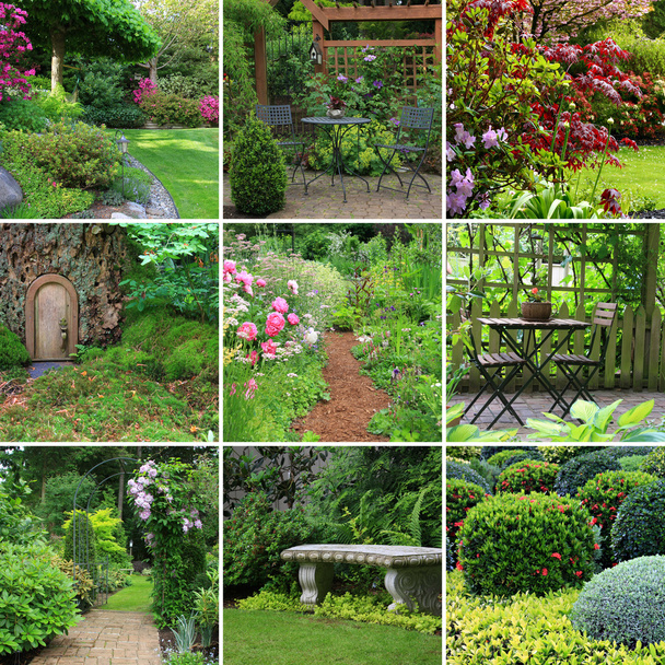 Collage de jardins
 - Photo, image