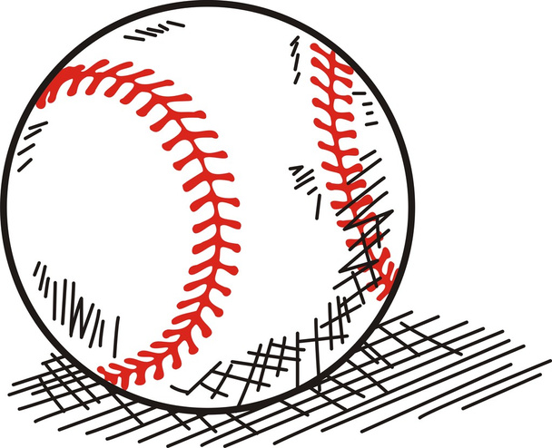 Вектор ілюстрації бейсбольного м'яча
  - Вектор, зображення
