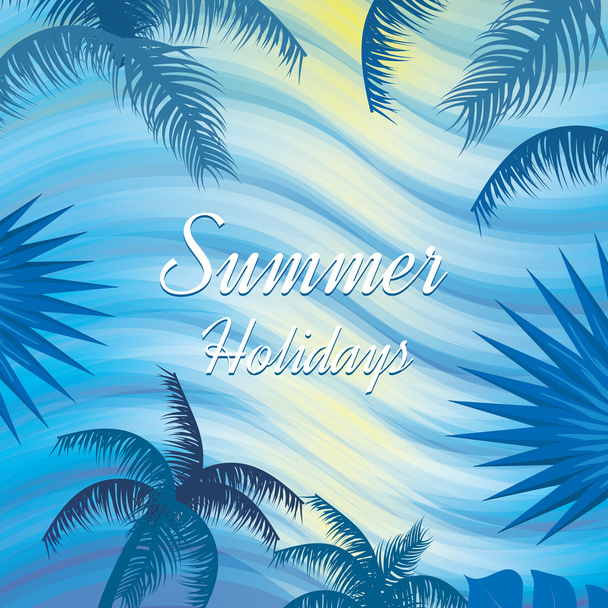 Tropicale vacanze estive sfondo
 - Vettoriali, immagini