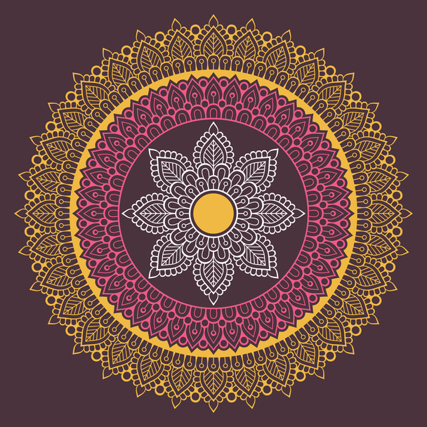 Vector indian Mandala - ベクター画像