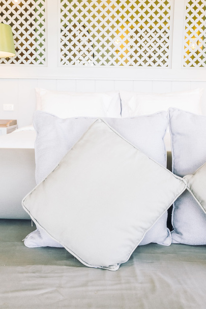 Beautiful luxury pillows on sofa - 写真・画像