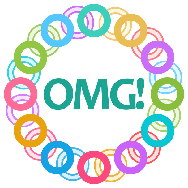 OMG барвисті кільця циркуляр  - Фото, зображення