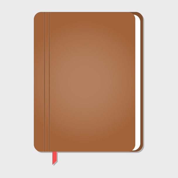 ealistic stylish notebook, vector - Vetor, Imagem