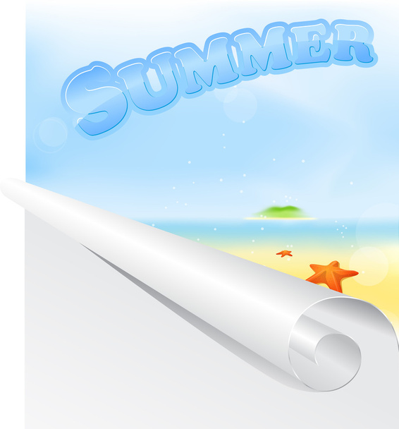 Summer beach - Vector, imagen