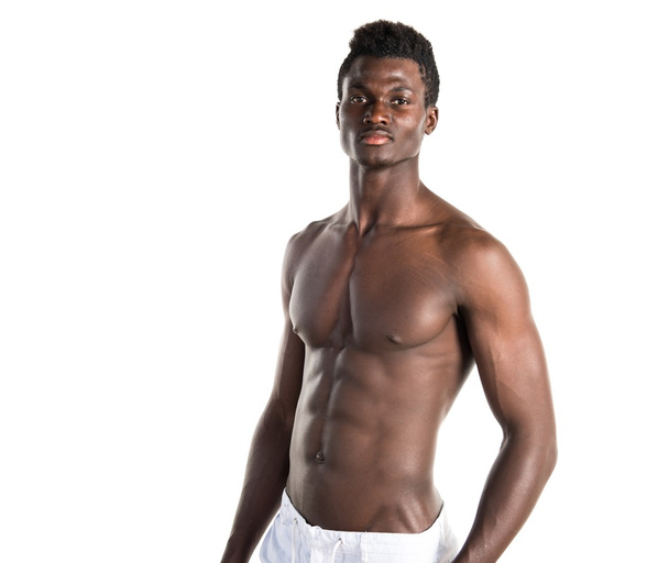 Atletische knappe zwarte man - Foto, afbeelding