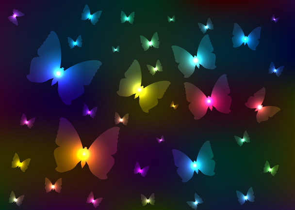 Abstract shone butterflies - Photo, Image