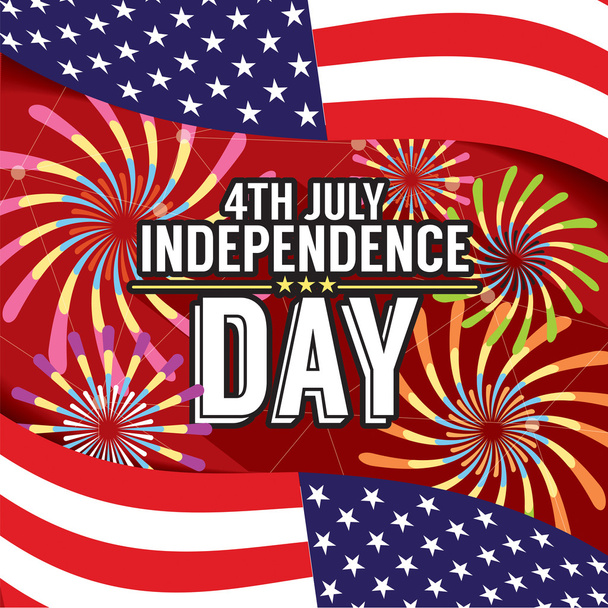 Independence Day Banner Vector Illustration. - Vettoriali, immagini
