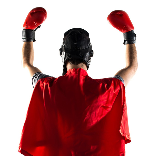 Super-herói com luvas de boxe
 - Foto, Imagem