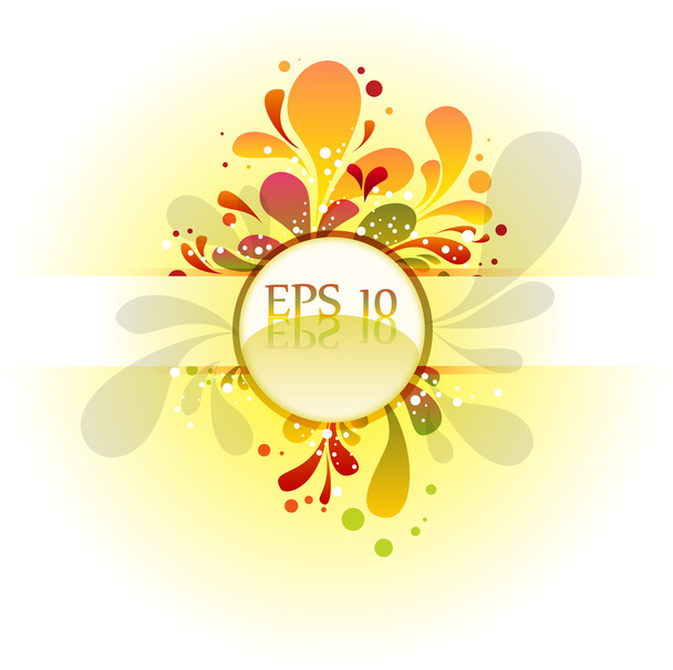 Floral colorful design - Vector, afbeelding