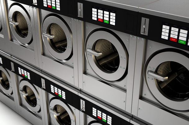 Endüstriyel çamaşır makinesi - Fotoğraf, Görsel