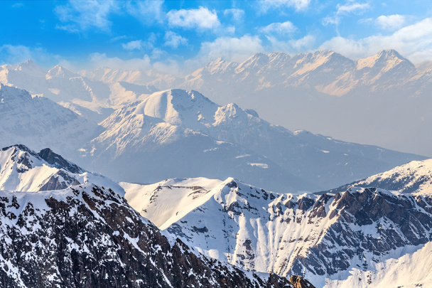 χειμερινό τοπίο στις Άλπεις - Φωτογραφία, εικόνα