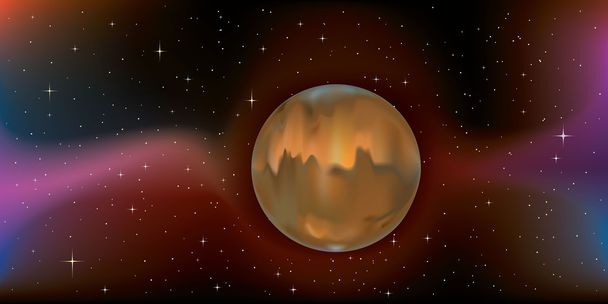 de rode planeet Mars - Vector, afbeelding