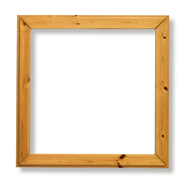 cadre en bois sur fond blanc - Photo, image