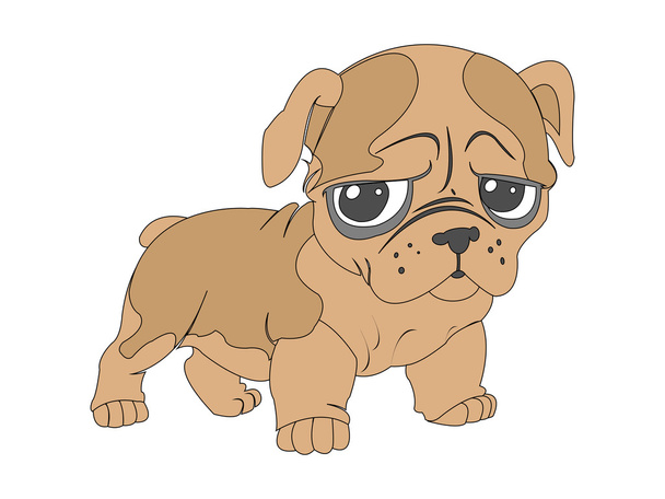 Cute dog character - Vector, Image
