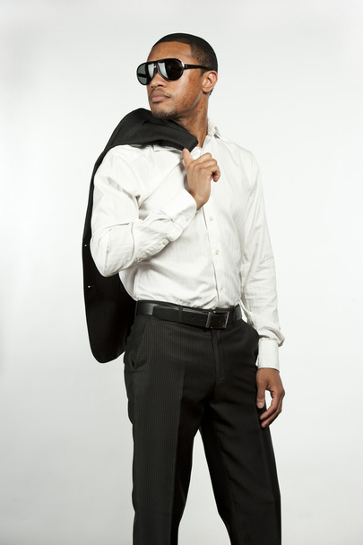 Serious Fashionable Black Man - Fotoğraf, Görsel