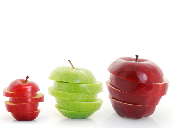 Mixed Fruit apple sliced - Foto, Bild