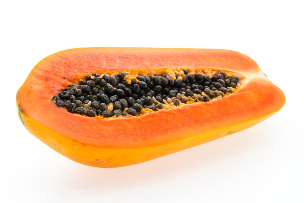 fruta de papaya sobre fondo blanco - Foto, Imagen