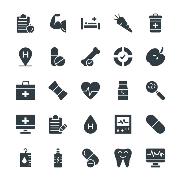 Medical and Health Cool Vector Icons 10 - Διάνυσμα, εικόνα