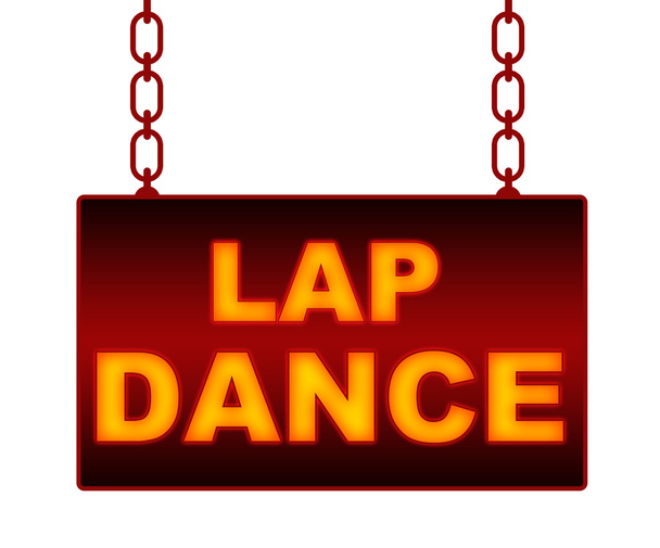 Lap danza texto neón letrero
  - Foto, imagen