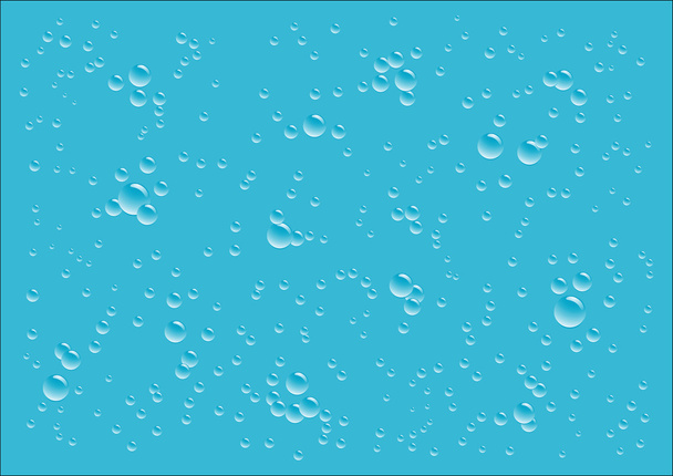 Blue_drops_background - Vector, afbeelding