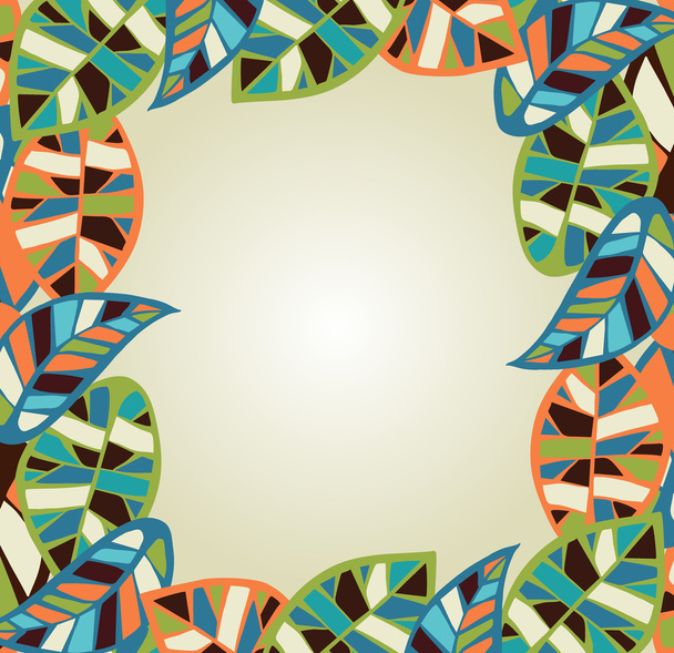 Abstract leaves background - Vector, afbeelding