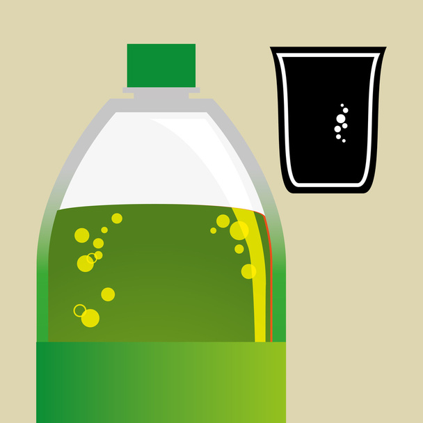 Diseño de soda. Concepto de bebida. fondo blanco
 - Vector, Imagen