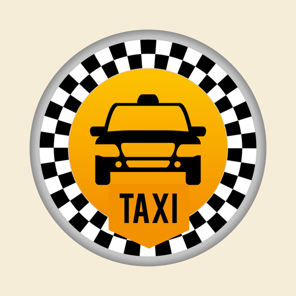 Taksówką projekt. koncepcja kabiny. Transport ikona, editanle wektor - Wektor, obraz