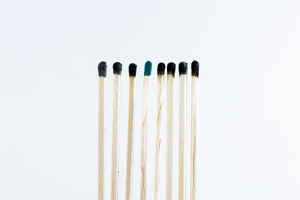 wooden matches on a background - Foto, Bild
