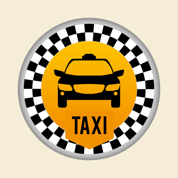 Taxi konstrukce. koncept kabiny. doprava ikony, editanle vektor - Vektor, obrázek
