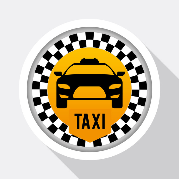 タクシーのデザイン。cab のコンセプトです。交通機関のアイコン、editanle ベクトル - ベクター画像