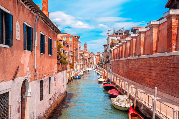 Canal Grande with Basilica di Santa Maria della Salute in Venice, Italy - Fotoğraf, Görsel