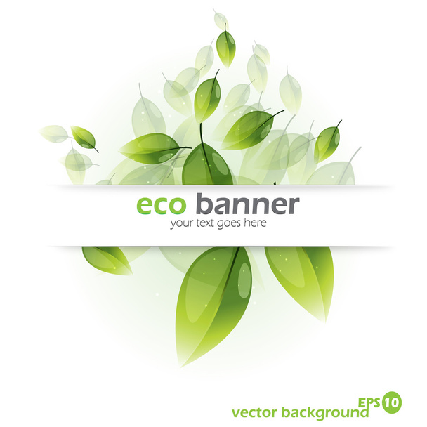 Vector nature background. Abstract fly leaves background - Vector, Image