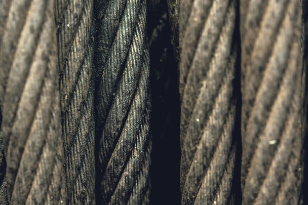 rusty wire rope square background - Photo, Image