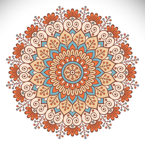 Vector indian Mandala - Вектор,изображение