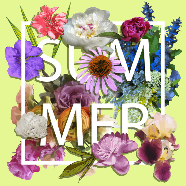 Floral Graphic Design - Vector, afbeelding