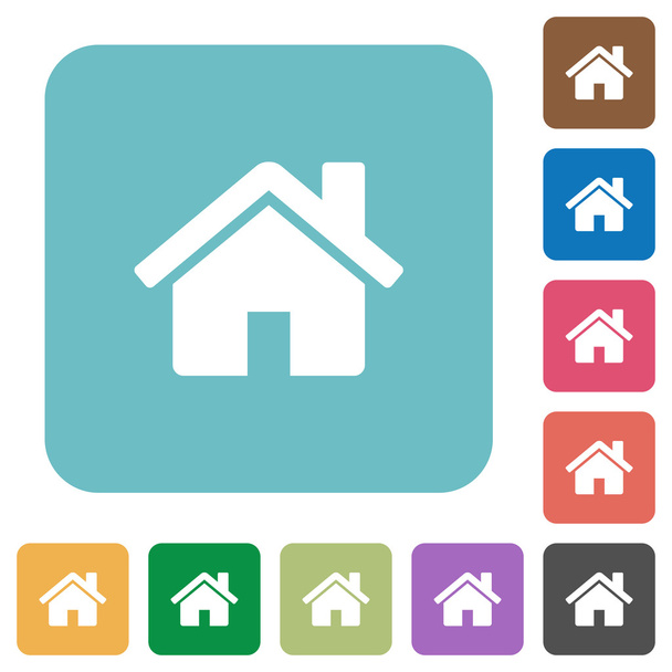 Flat home icons - Vector, Image