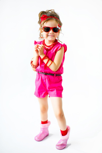 little girl with shopping - Foto, Imagem