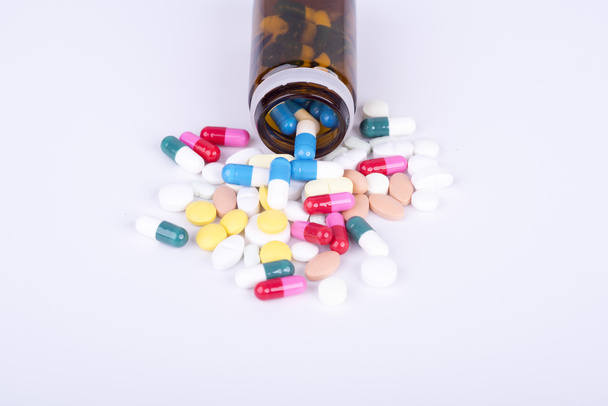 Colorful pills and tablets. - Photo, Image