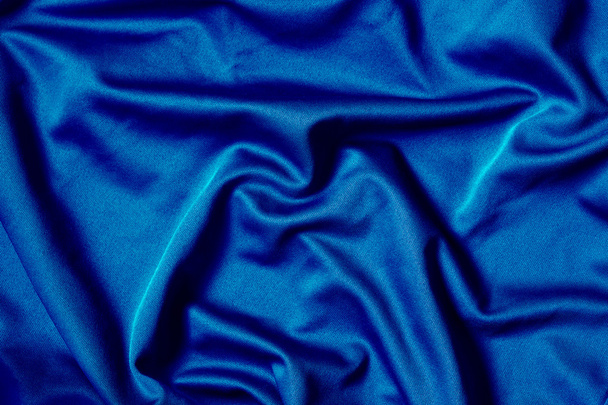 blue fabric cloth background texture - Foto, afbeelding