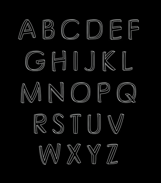 alphabet. Design elements - Vetor, Imagem