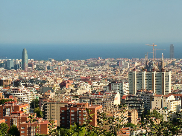 Panoraamanäkymät Barcelonaan - Valokuva, kuva