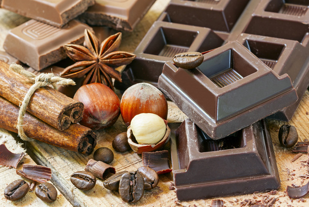 Csokoládé fa háttér  - Fotó, kép