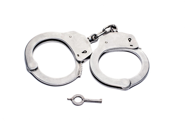 наручники, изолированные в белом черноземье
 - Фото, изображение