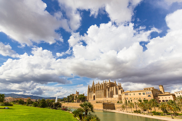 Palma de Mallorca 'daki Santa Maria Katedrali, La Seu, İspanya - Fotoğraf, Görsel