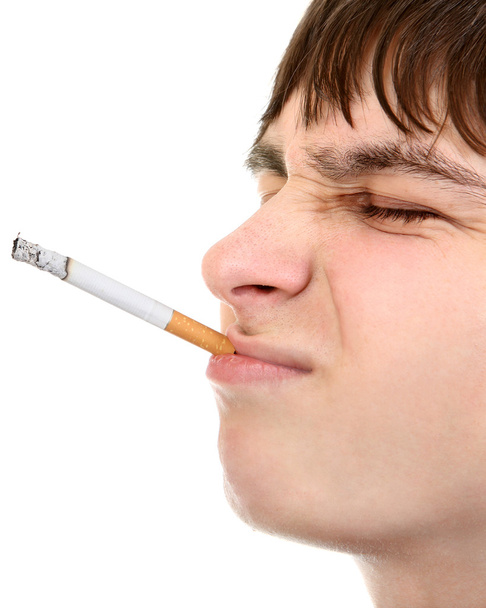 Teenager with Cigarette - Photo, Image