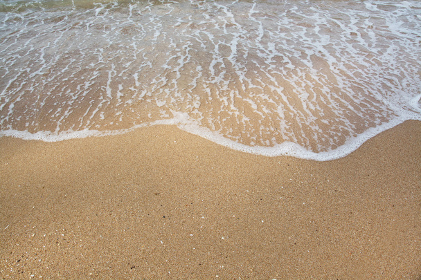 Fale morza i piaszczystej plaży tło - Zdjęcie, obraz