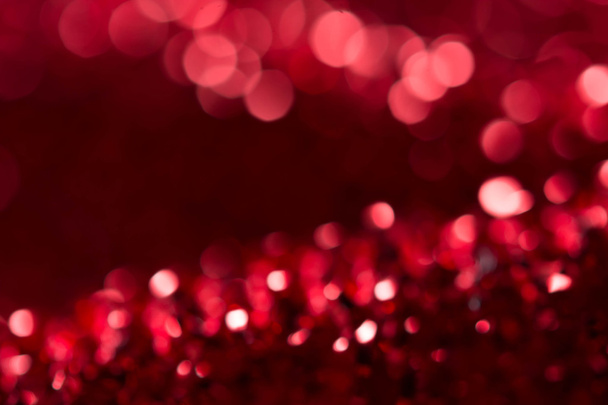 Piros bokeh holiday texturált karácsonyi díszek háttér - Fotó, kép