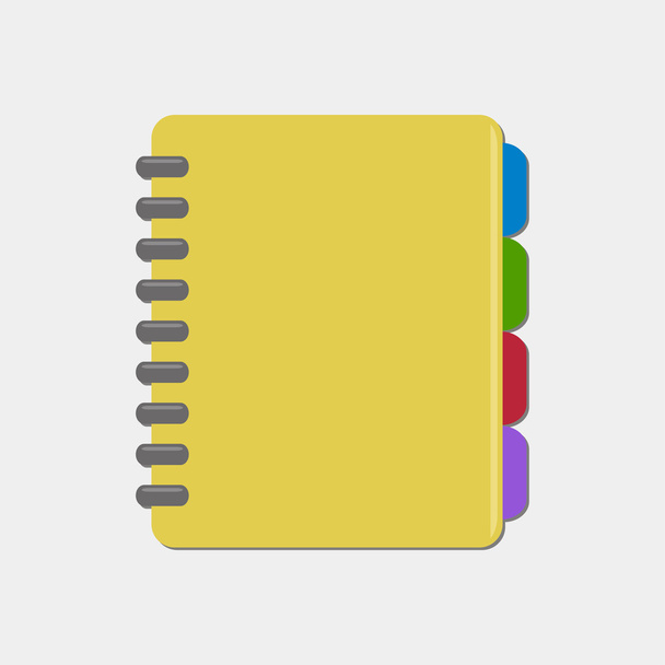 espiral cuaderno vector ilustración
 - Vector, Imagen
