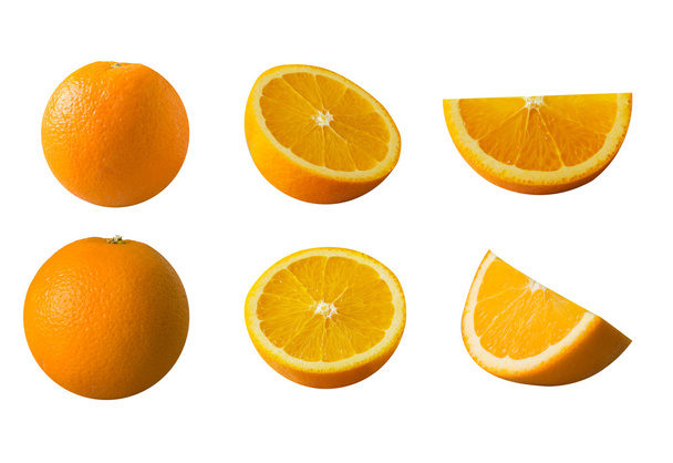 Fruit orange isolé sur fond blanc
 - Photo, image