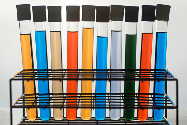 science laboratory test tubes - Foto, Imagem